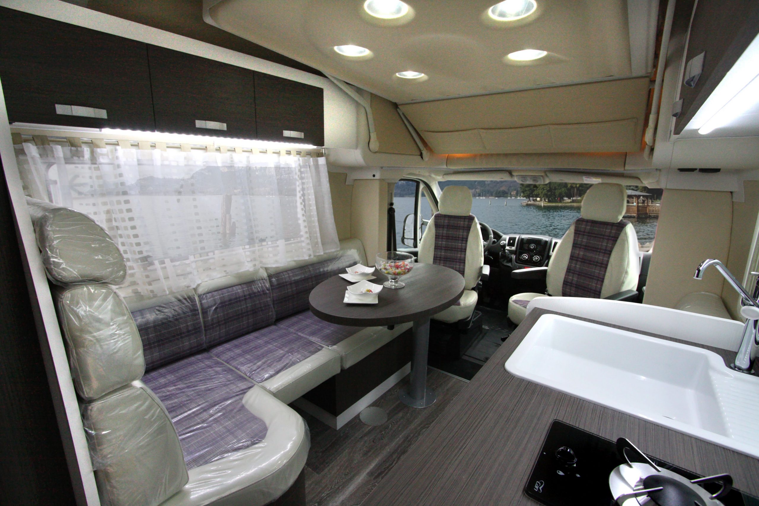 camper caravan is equipped