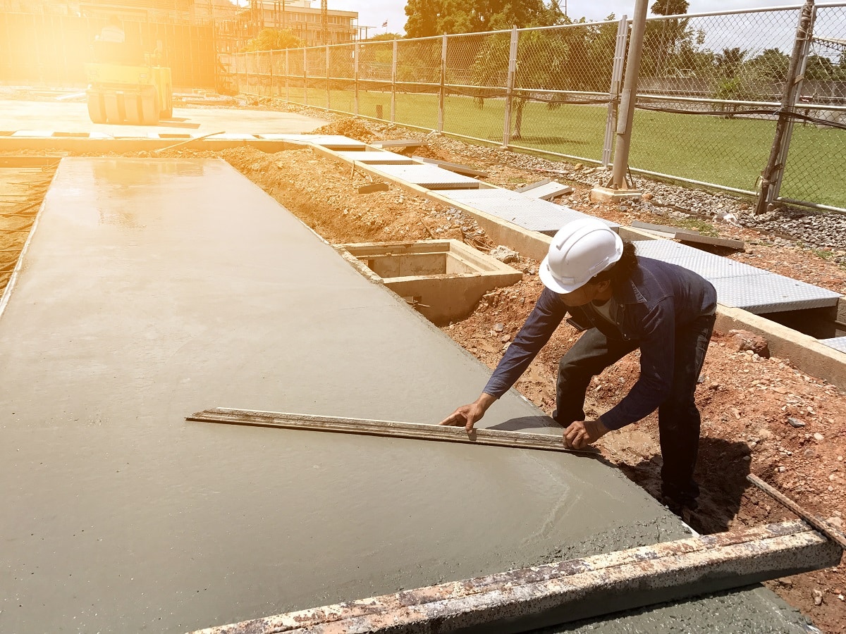 concrete slab pavement