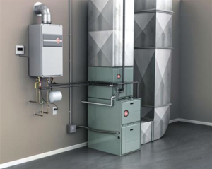 hydronic heat pump system