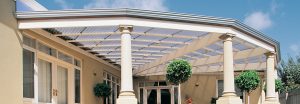 pergola with polycarbonate roof