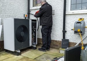 heat pump boiler for hydronic heating