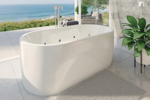 Freestanding spa bath