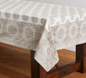 Block Print Table Linens