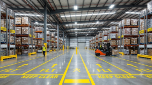 warehouse line marking north shore