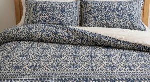 block printed bedding