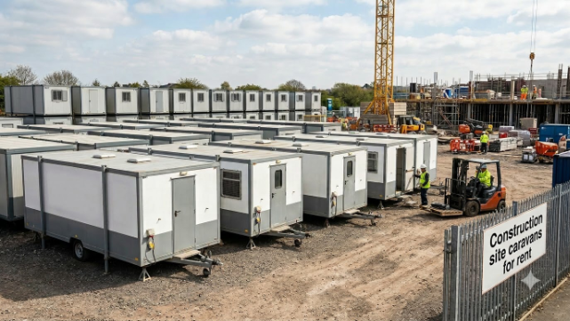 Construction site caravans for rent