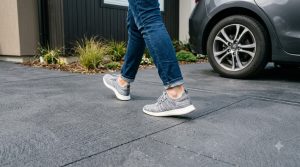 coloured concrete driveway